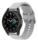 Pulseira de Silicone Para Smartwatch Galaxy Watch 4/ Galaxy Watch4 Classic - Cinza - T-Shirck