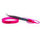 Pulseira De Silicone Sobelle Para Pinças De Extensão Cíliso Rosa Sobrancelhas