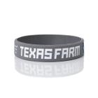 Pulseira De Silicone Texas Farm Bandeira - Pl003 - Cinza