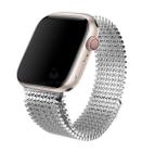 Pulseira Dots Aço Magnética Imantada Compatível com Apple Watch