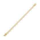 Pulseira Elo Groumet 5mm Folheado em Ouro 18k