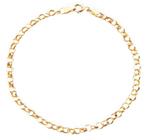 Pulseira Elo Português Feminina 18cm 2.0 grama em Ouro 18k