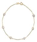 Pulseira Em Ouro 18k Feminina Com Zircônias