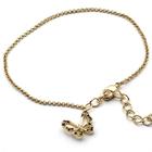 Pulseira Feminina Borboleta Cravejada Banho Ouro 18k