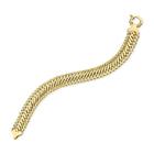 Pulseira Feminina Lacraia em Ouro 18K Fecho Boia