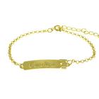 Pulseira Feminina Nome Carolina Banhada Ouro 18K -1080066