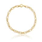 Pulseira Feminina Ouro 18k Entrelaçada Linda