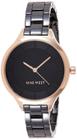 Pulseira feminina Watch Nine West, cinza bronze, caixa de 34 mm