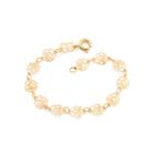 Pulseira folheada a ouro infantil formada 551138 Rommanel