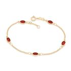 Pulseira folheada a ouro VERMELHO 551614 Rommanel