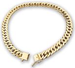 Pulseira Groumet Elo Duplo com Fecho Gaveta Masculina 20cm 5.2 grama em Ouro 18k