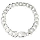 Pulseira Groumet Masculina 21cm 15.4 grama em Prata 925