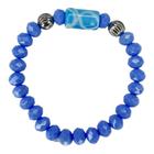 Pulseira Iemanja Firma Peixe ul Cristal E Silicone