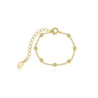 Pulseira Infantil Bolinha Banhada A Ouro 18K