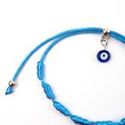 Pulseira Kabbalah 7 Nós Olho Grego Cetim Azul 100% Original