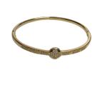 Pulseira lisa banhado a ouro 18k