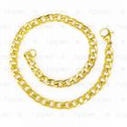 Pulseira Masculina 2,5 mm Banhada Ouro 18k Modelo 3x1