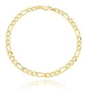 Pulseira Masculina Grumet 3x1 Grossa Ouro 18k 750