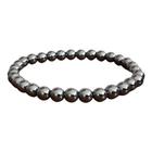 Pulseira Masculina Hematita Esfera Pequena - Fortalecimento