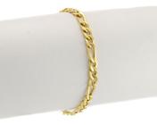 Pulseira Masculina Ouro 18k 750 Grumet 3x1 4.6 20 Cm Linda