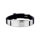 Pulseira masculina passante retangular liso