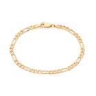 Pulseira Masculina Rommanel Banhada A Ouro 18k Taanho 22 Cm