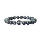 Pulseira Masculina Viking Pirata Bússola Pedra Natural Genuína Fio De Olhos De Tigre Estilo Simples