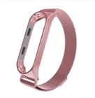 Pulseira Milanese Para Mi Band 3 E Mi Band 4 Aço Inox Rose