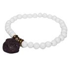 Pulseira Nlux Masculina de Purpurita Cura Espiritual Branca