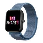 Pulseira Nylon compatível com Bip 3 A2172 /Bip /Bip Lite /Bip U - Azul