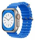 Pulseira Oceano Para SmartWatch Ultra 49mm 45mm 44mm 42mm Azul - SHOPPING ATACAREJO STORE