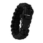 Pulseira Paracord e Pederneira Survival M Preto - Guepardo