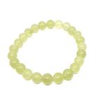 Pulseira Pedra Natural Jade Verde Chá Bola 8 mm