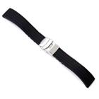 Pulseira Poolsy 18mm Borracha Fecho Deployant Compátivel com Relógio Mormaii Mo6200