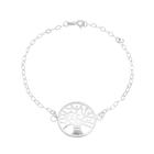 pulseira prata 925 de lei feminino garantia arvore da vida