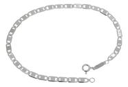 Pulseira Prata 925 Masculina Rommanel Piastrine 22 Cm 850055