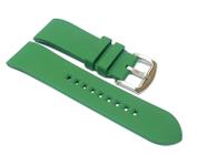 Pulseira Relógio Em Silicone Verde 24Mm Pino Engate Rápido