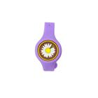 Pulseira Relogio Infantil Anti Mosquito Repelente Figurinhas Roxo