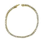 Pulseira Riviera 20 Cm Com 61 Diamantes 10Pts Em Ouro 18K