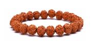 Pulseira Rudraksha IS4A Panchmukhi (5 faces, Mukhi) elástica