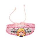 Pulseira Tanjiro Kamado Demon Slayer - Cosplay com Cabochão de Vidro