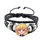 Pulseira Tanjiro Kamado Demon Slayer - Cosplay com Cabochão de Vidro