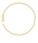 Pulseira Unissex Feminina Grumet Em Ouro 18k