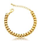 Pulseira Veneziana Grossa 7,5mm Banhada a Ouro 18k