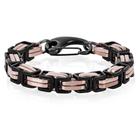 Pulseira West Coast Jewelry Crucible masculina Byzantine Steel