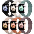 Pulseiras esportivas compatíveis com Apple Watch, pacote com 6 AMSKY