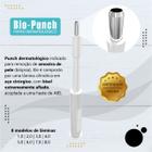 Punch Dermatológico para Biópsia Estéril Aço Inox Bio-punch 3mm Alur - alur medical