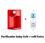 Purificador filtro Baby soft vermelho + Refil Extra ORIGINAL - Everest