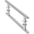 Puxador Aço Inox Escovado para Porta de Vidro 20cm M.S