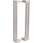 Puxador Alça Dupla para Porta de Passagem 3014 700mm Cromo Escovado Mital